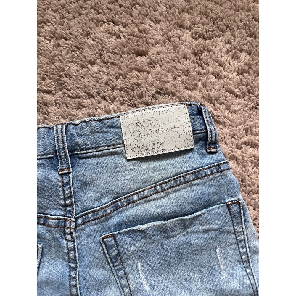 One Teaspoon Harlets Button-Fly Rolled Cuff Short… - image 5